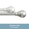 Kenney Mfg Kenney Layla 1" Value Decorative Window Curtain Rod, 30-84", Satin Silver KN87003V1NP - alternate 2